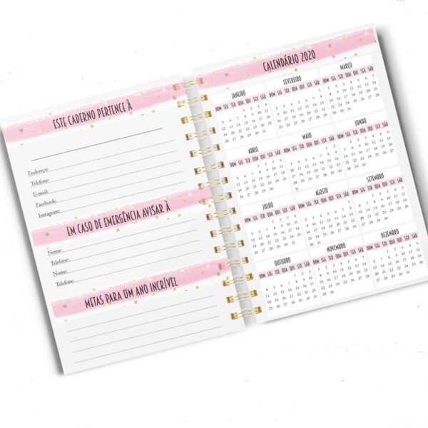 Agenda Diária Não Datada Feminina