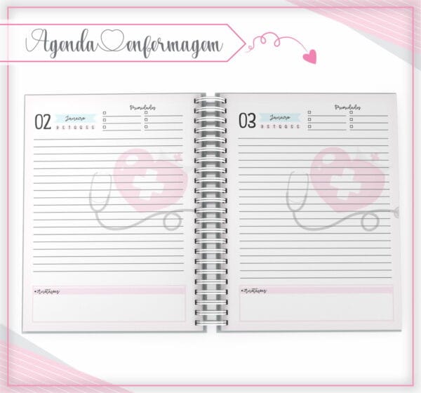 Agenda Enfermagem Rosa