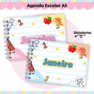 Agenda Escolar A6 - Arquivo Digital 13 Agenda Escolar A6 - Arquivo Digital