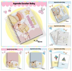 Agenda Escolar Baby Menina e Menino