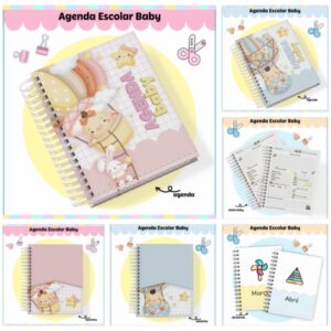 Agenda Escolar Baby Menina e Menino