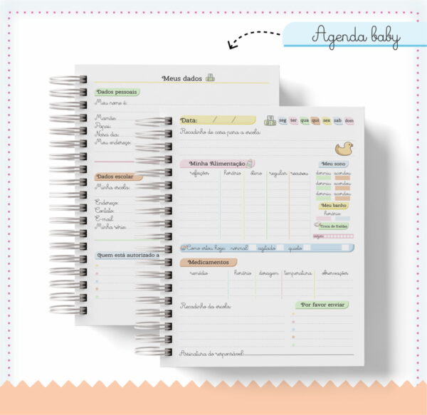 Agenda Escolar Baby Menino
