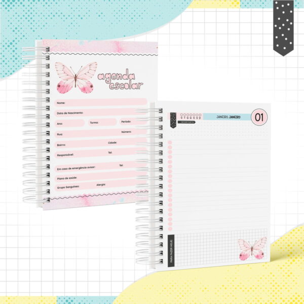 Agenda Escolar Borboleta