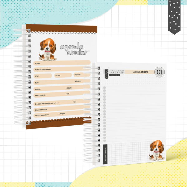 Agenda Escolar Cachorrinho