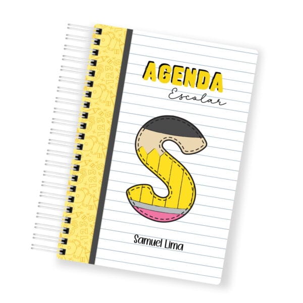 Agenda Escolar Menino 2025 - Arquivos Encadernação