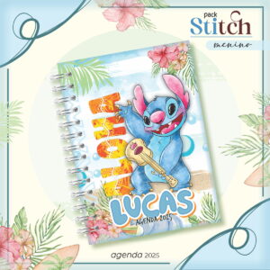 Agenda Escolar Stitch Menino - Arquivos Encadernação 8 Agenda Escolar Stitch Menino - Arquivos Encadernação