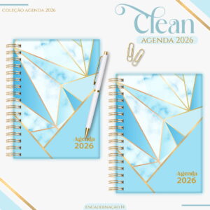 Agenda Feminina Basic Blue 2026 - Arquivo Digital 6 Agenda Feminina Basic Blue 2026 - Arquivo Digital