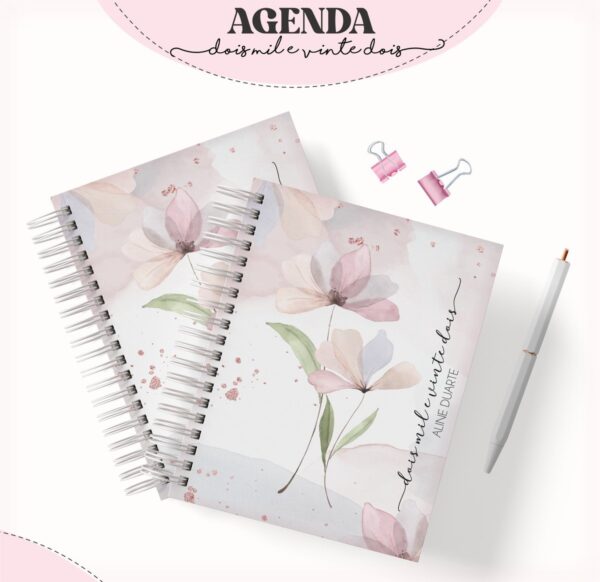 Agenda Feminina Floral