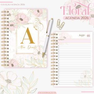 Agenda Feminina Floral Delicado 2026 - Arquivo Digital 11 Agenda Feminina Floral Delicado 2026 - Arquivo Digital