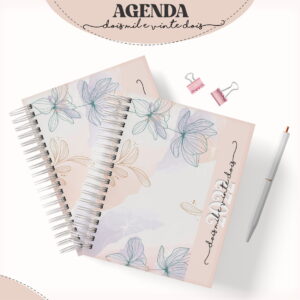 Agenda Feminina Verde com Lilás - Arquivo Digital 5 Agenda Feminina Verde com Lilás - Arquivo Digital