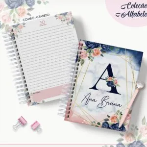 Agenda Floral Azul - Datada 2023 6 Agenda Floral Azul - Datada 2023