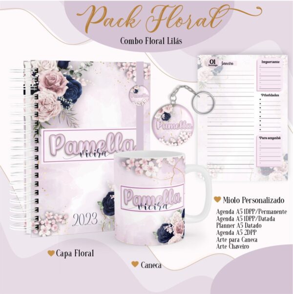 Agenda Floral Lilás 2023