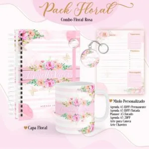 Agenda Floral Rosa 2023