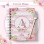Agenda Floral Rosa Datada 2023