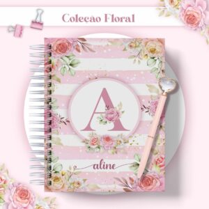 Agenda Floral Rosa Datada 2023