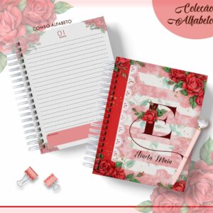 Agenda Floral Vermelho - Datada 2023