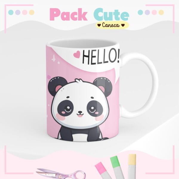 Agenda Infantil Permanente Panda Cute