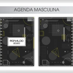Agenda Masculina + Arte para caneca
