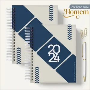 Agenda Masculina Azul e Cinza 31 Agenda Masculina Azul e Cinza
