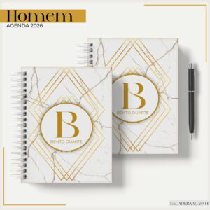 Agenda Masculina Basic Gold 2026 - Arquivo Digital 10 Agenda Masculina Basic Gold 2026 - Arquivo Digital