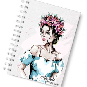 Agenda Permanente Feminina com 2 Capas 18 Agenda Permanente Feminina com 2 Capas