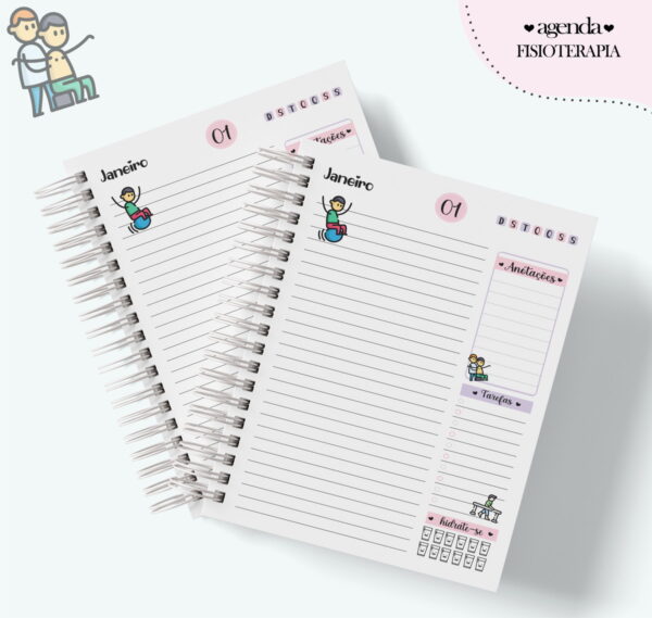 Agenda Profissão Fisioterapia Feminino