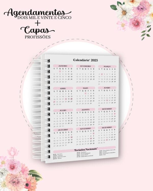 Agendamentos e Capas Profissões 2025