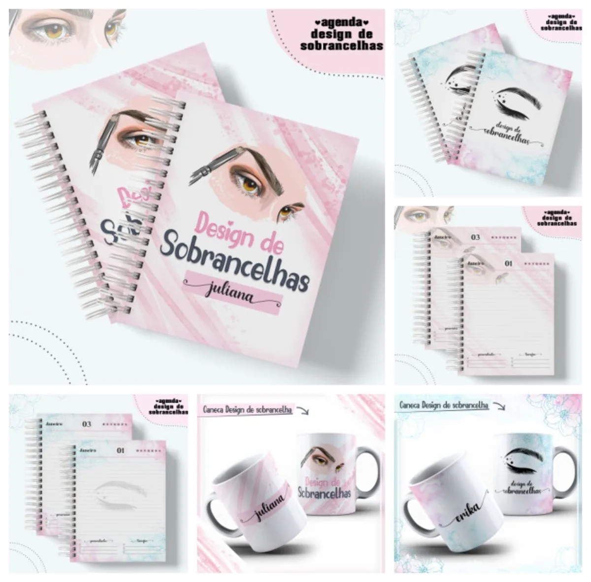 Agendas Design Sobrancelhas 1 Agendas Design Sobrancelhas