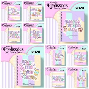 Agendas Profissões Femininas Candy Color