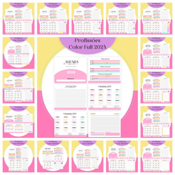 Agendas Profissões Femininas Candy Full