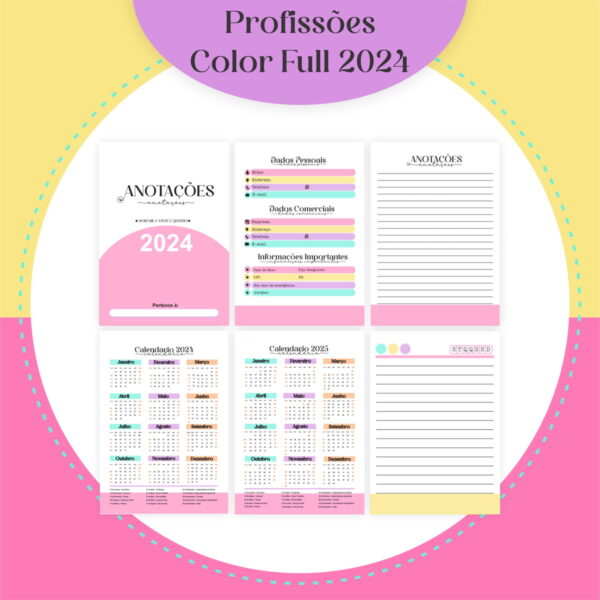 Agendas Profissões Femininas Candy Full