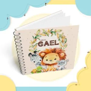 Álbum da Gestação Safari Menino 7 Álbum da Gestação Safari Menino