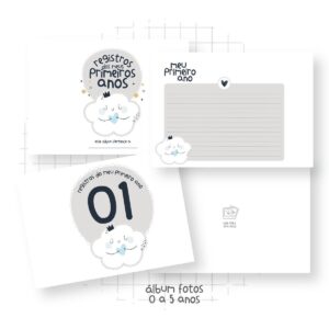 Álbum de Fotos Nuvem Menino (0 a 5 anos)