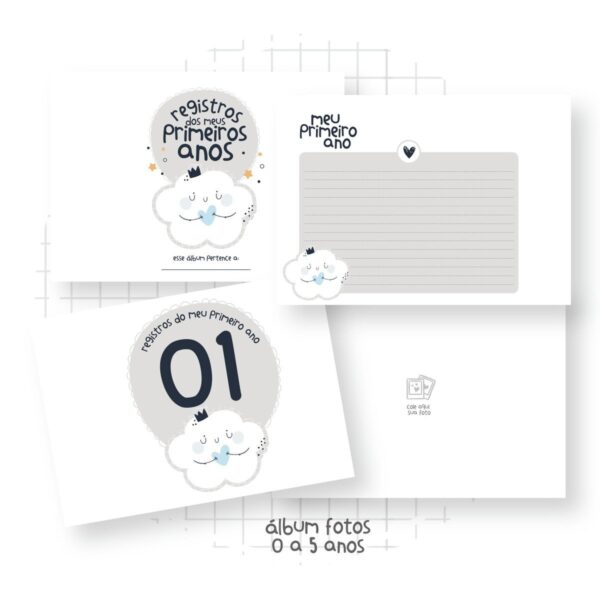 Álbum de Fotos Nuvem Menino (0 a 5 anos)