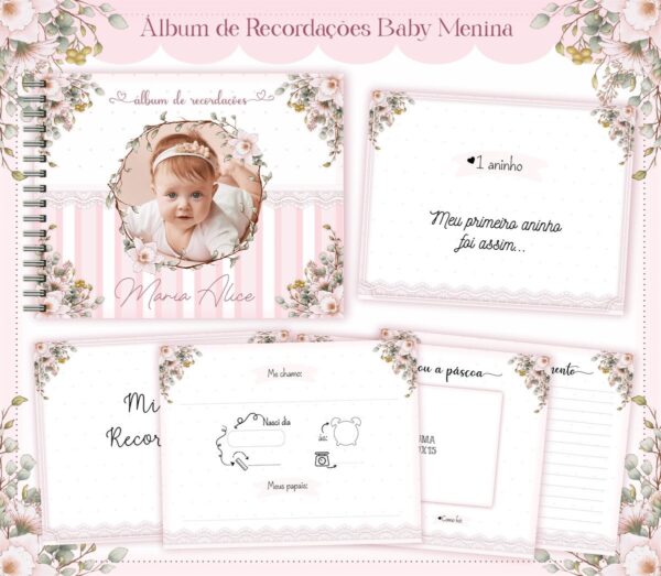 Álbum do Bebê Baby Menina
