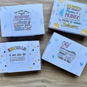 Arquivo Caixa Retangular Personalizada para Professores