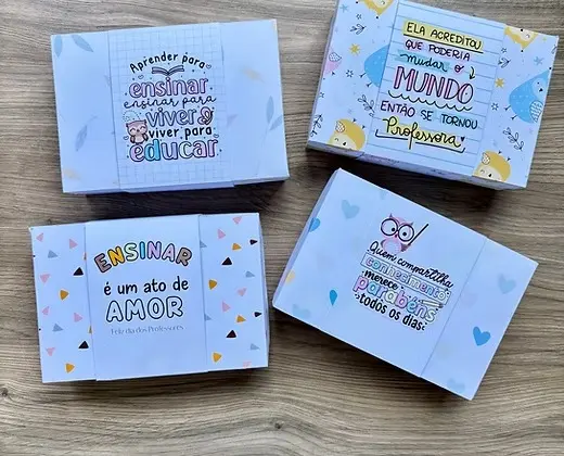 Arquivo Caixa Retangular Personalizada para Professores 1 Arquivo Caixa Retangular Personalizada para Professores