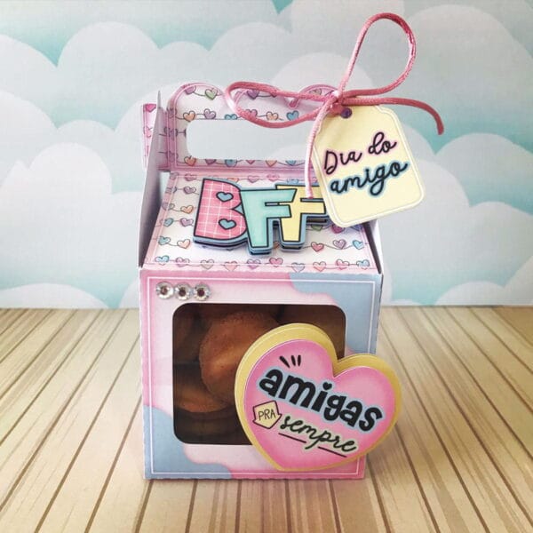 Arquivo de Corte BFF Amigas Amizade Silhouette + Arte Caneca