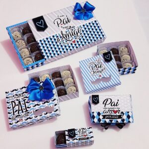 Arquivo de Corte Caixas Doces Dia dos Pais