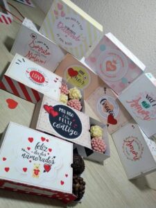 Arquivo de Corte Caixas para Dia dos Namorados 6 doces