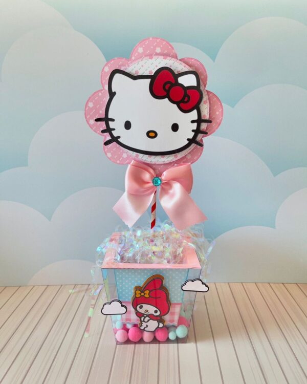 Arquivo de Corte Centro de Mesa Hello Kitty