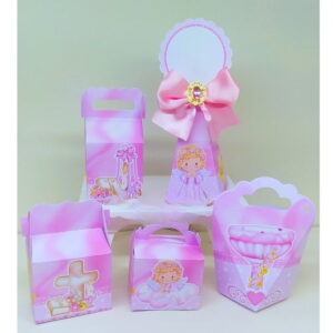 Arquivo de Corte Festa Batizado Rosa - Studio e pdf
