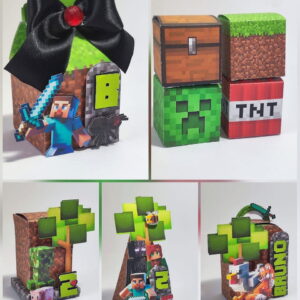 Arquivo de Corte Festa Minecraft - Studio e pdf