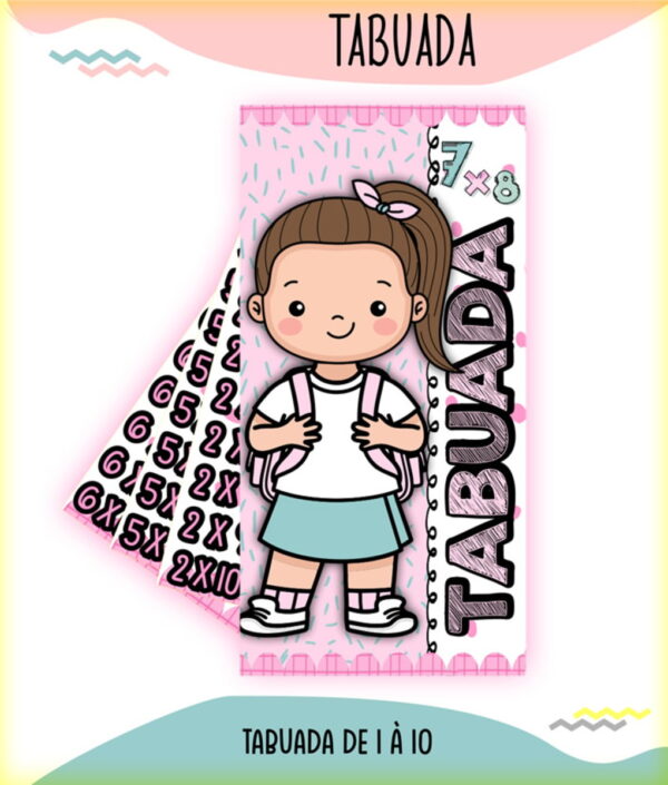 Arquivo de Corte Tabuada Menino e Menina