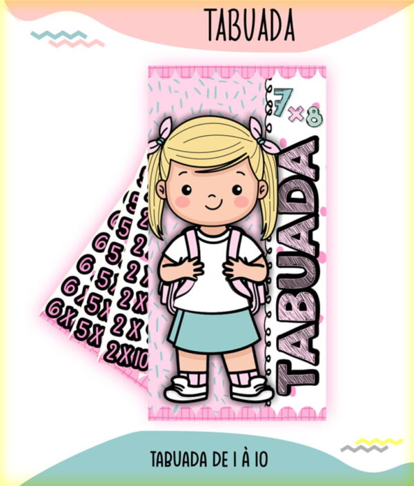 Arquivo de Corte Tabuada Menino e Menina