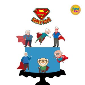Arquivo De Corte Topo De Bolo Super Vovo