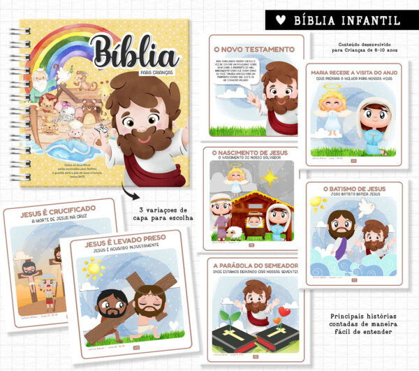 Arquivo Digital Bíblia Infantil Ilustrada Encadernação