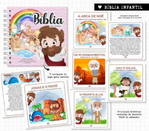Arquivo Digital Bíblia Infantil Ilustrada Encadernação