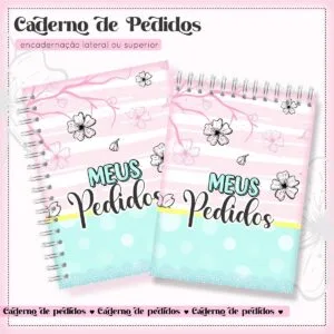 Arquivo Digital Caderno de Pedidos Menina 14 Arquivo Digital Caderno de Pedidos Menina
