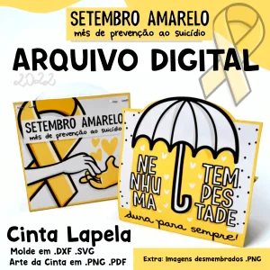 Arquivo Digital Cinta Lapela Setembro Amarelo 21 Arquivo Digital Cinta Lapela Setembro Amarelo
